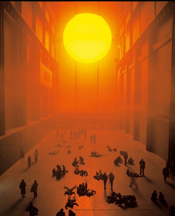 installation view olafur eliasson the weather project